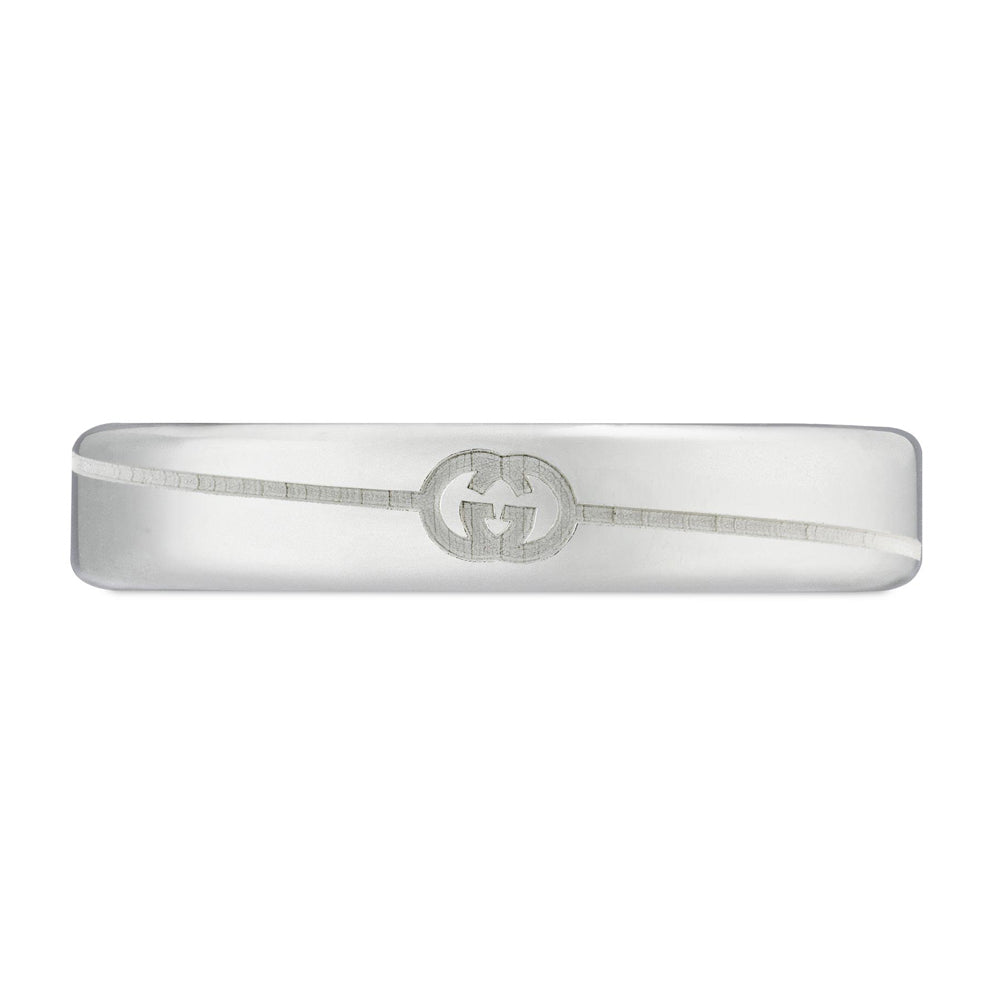 Gucci sterling silver deals signature band ring