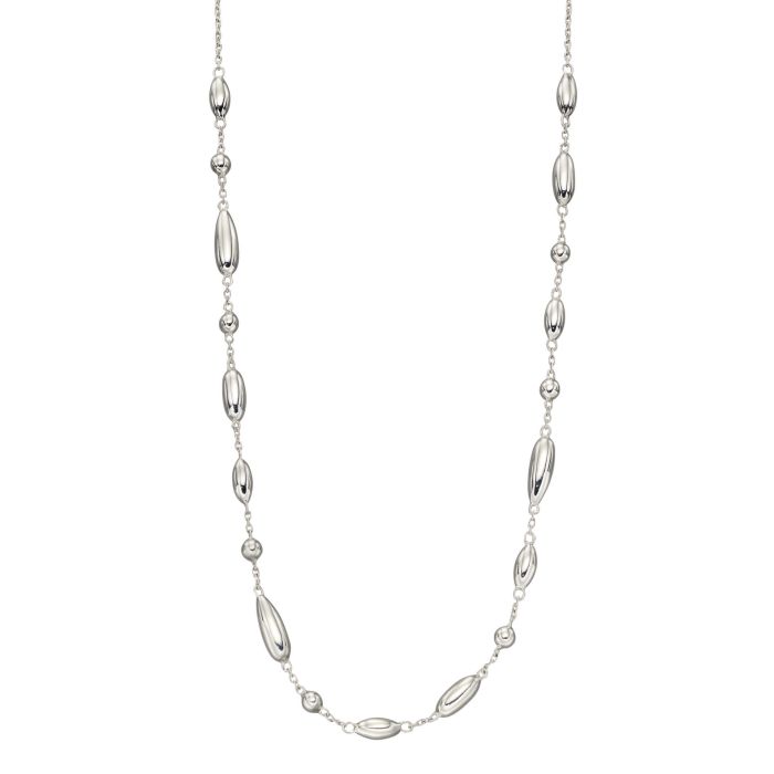 Sterling silver hot sale station necklace