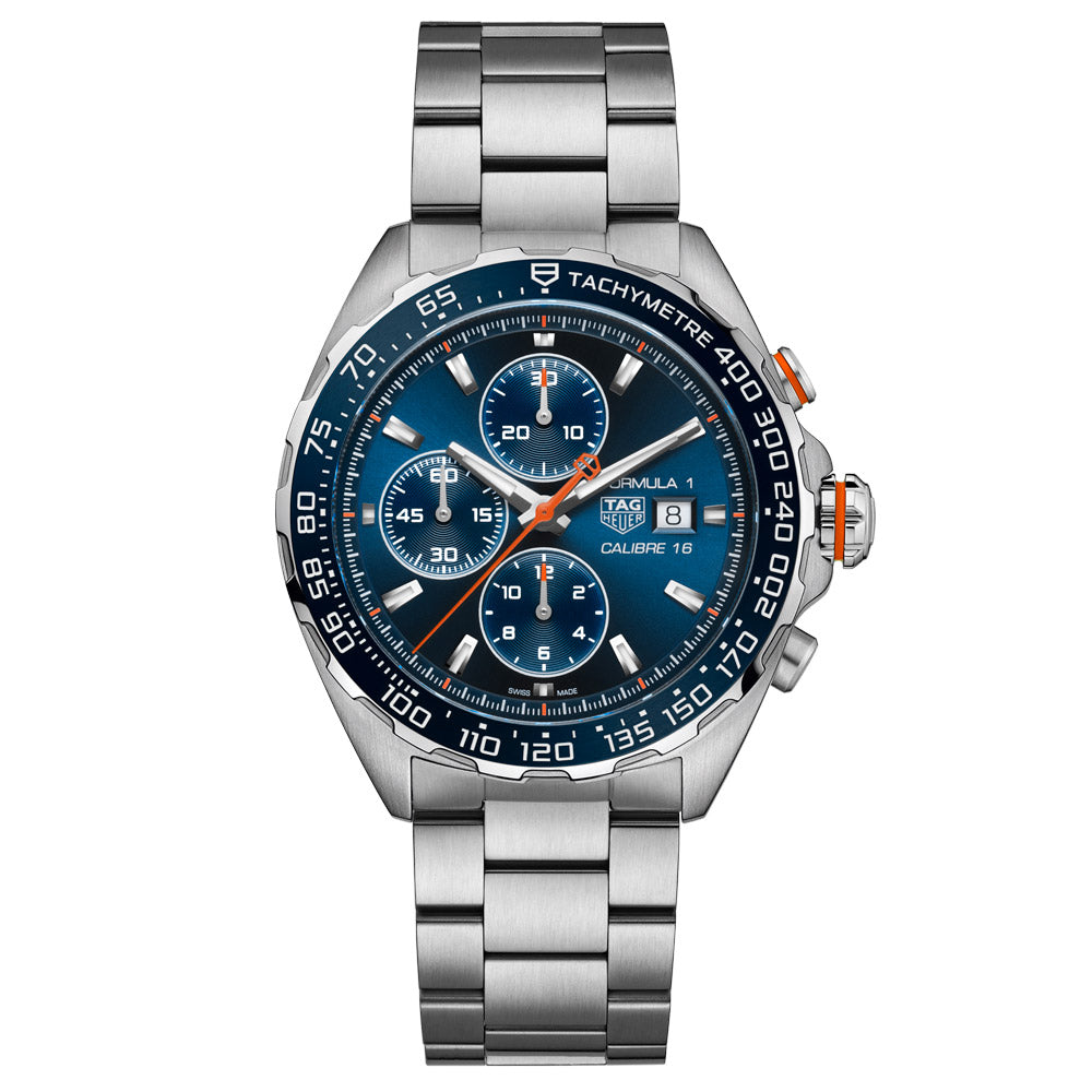 TAG Heuer Formula 1 Chronograph 44mm Blue Dial Automatic Gents Watch CAZ201G.BA0876