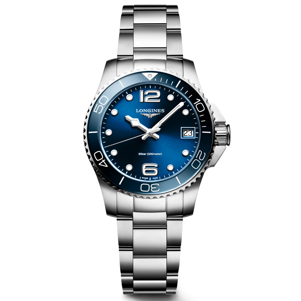 Longines HydroConquest 32mm Blue Dial Quartz Ladies Watch L3.370.4.96.6