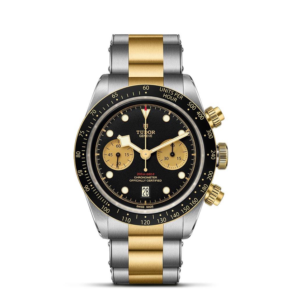 TUDOR Black Bay Chrono S G 41mm Black Dial Steel Gold Gents Watch M7