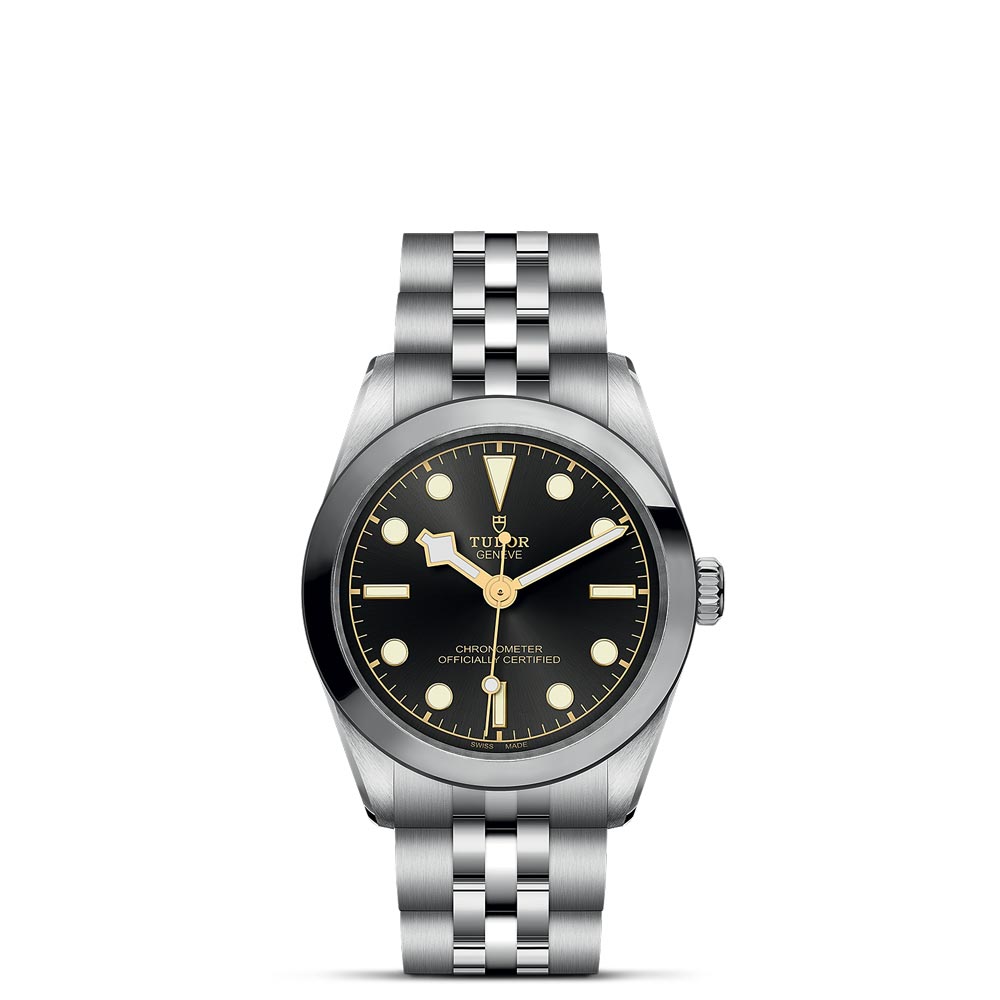 Tudor black store watch