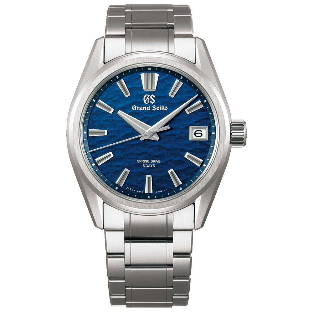 Grand Seiko Evolution 9 Spring Drive Suwa Lake 40mm Blue Dial Titanium