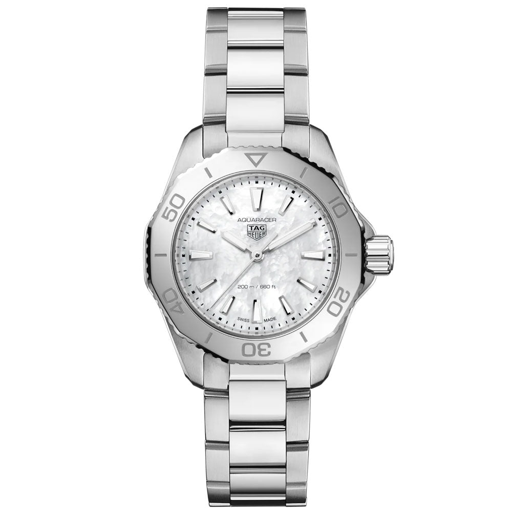 TAG Heuer Aquaracer Professional 200 MOP Dial 30mm Quartz Ladies Watch WBP1418.BA0622