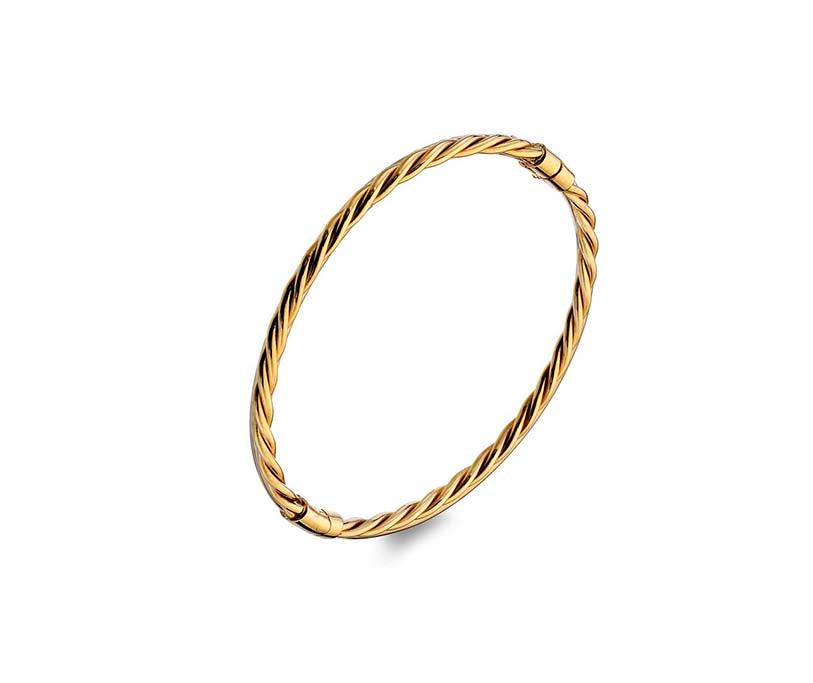 Solid gold hinged on sale bangle