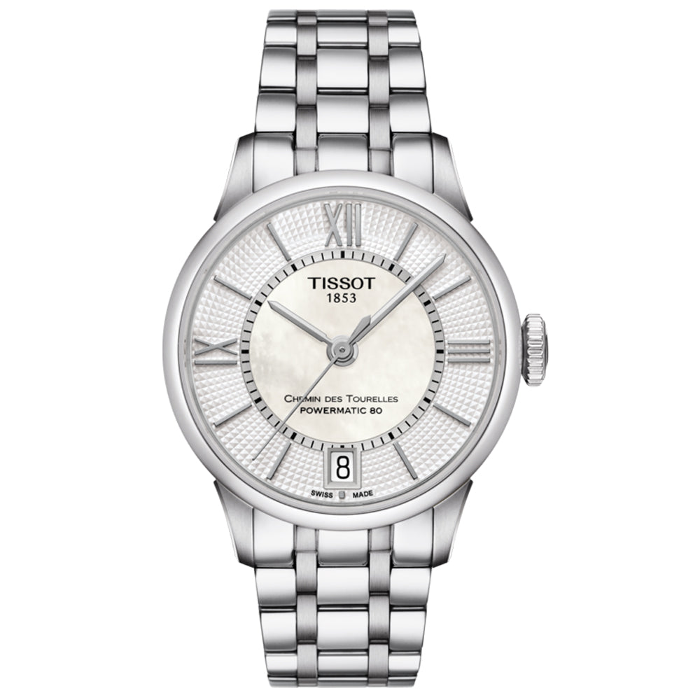 Tissot Chemin Des Tourelles Powermatic 80 Lady 32mm MOP Dial Automatic