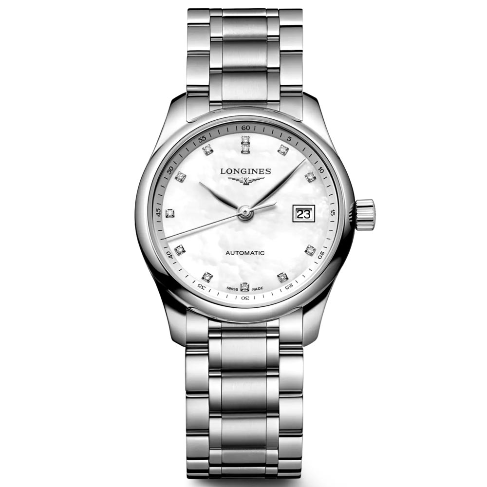 Longines Master Collection 29mm MOP Diamond Dot Dial Automatic Ladies