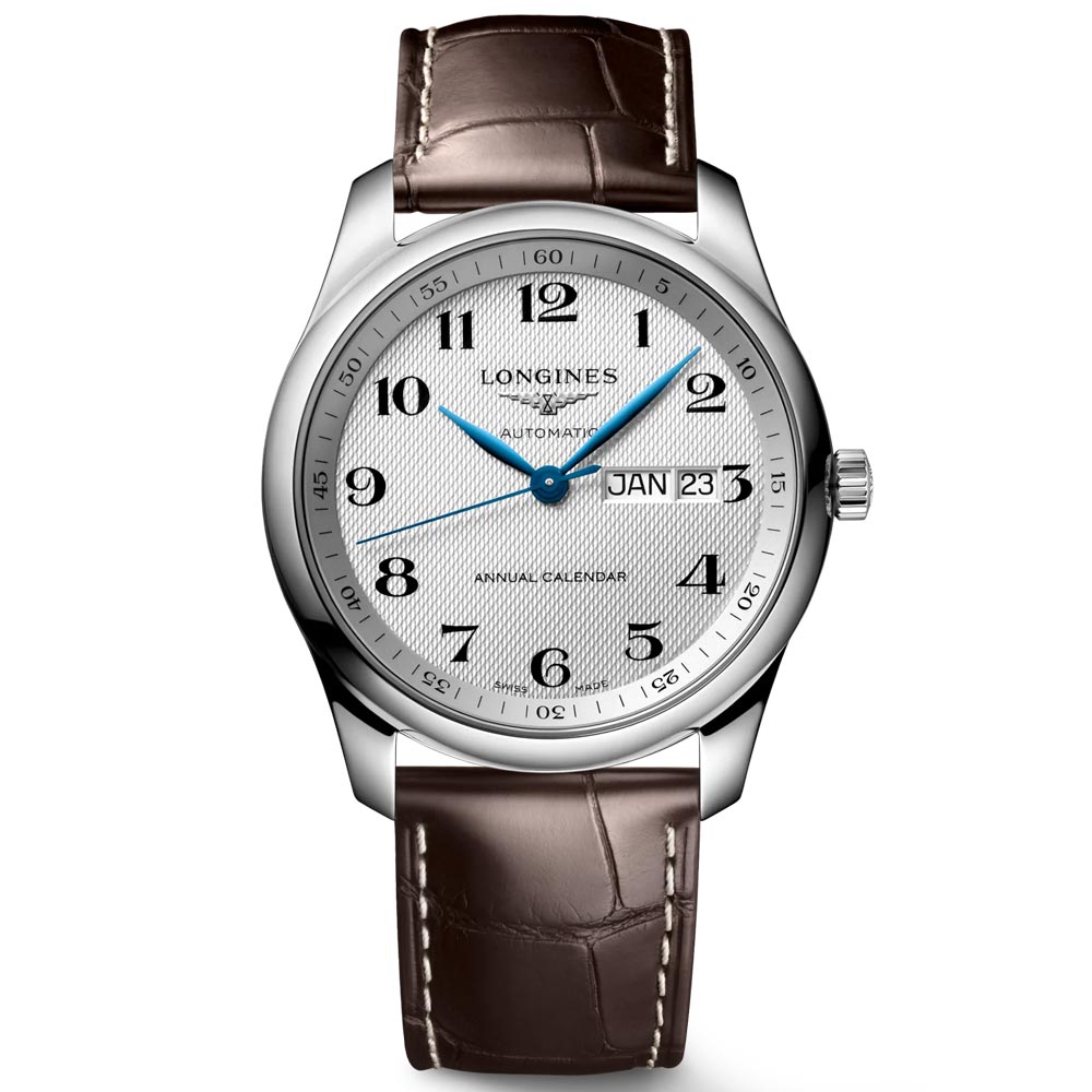 Longines Master Collection 40mm Silver Dial Annual Calendar Automatic
