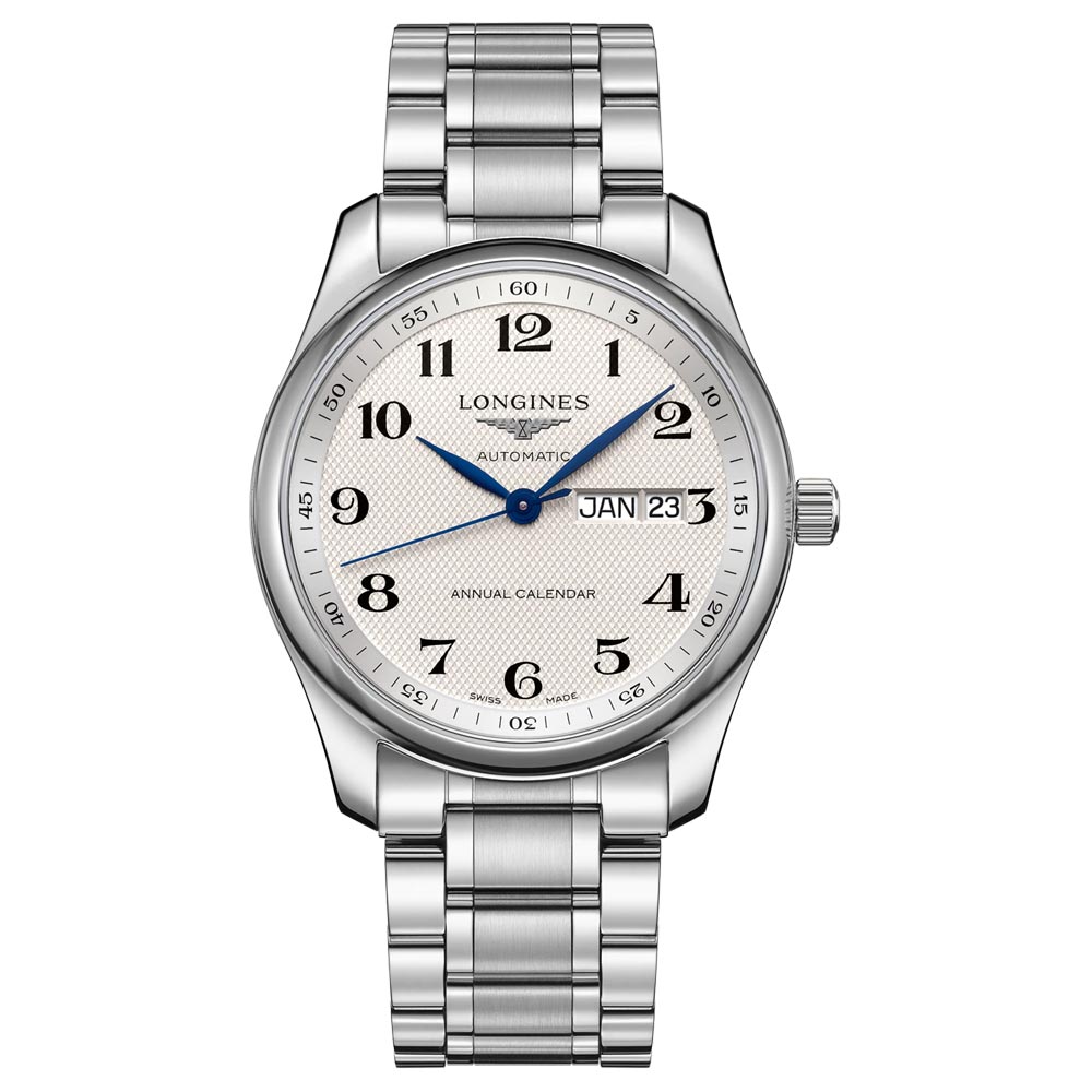 Longines Master Collection 40mm Silver Dial Annual Calendar Automatic