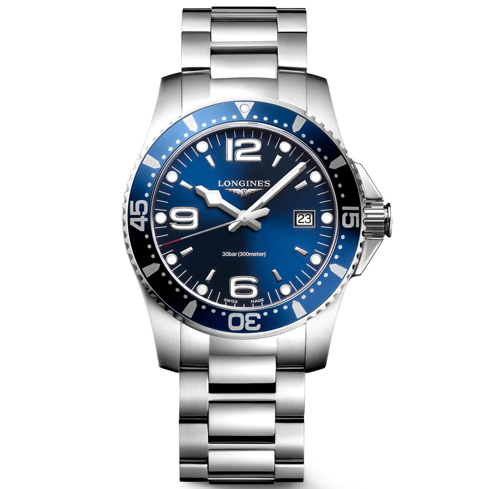 Longines HydroConquest 41mm Blue Dial Quartz Gents Watch L3.740.4.96.6