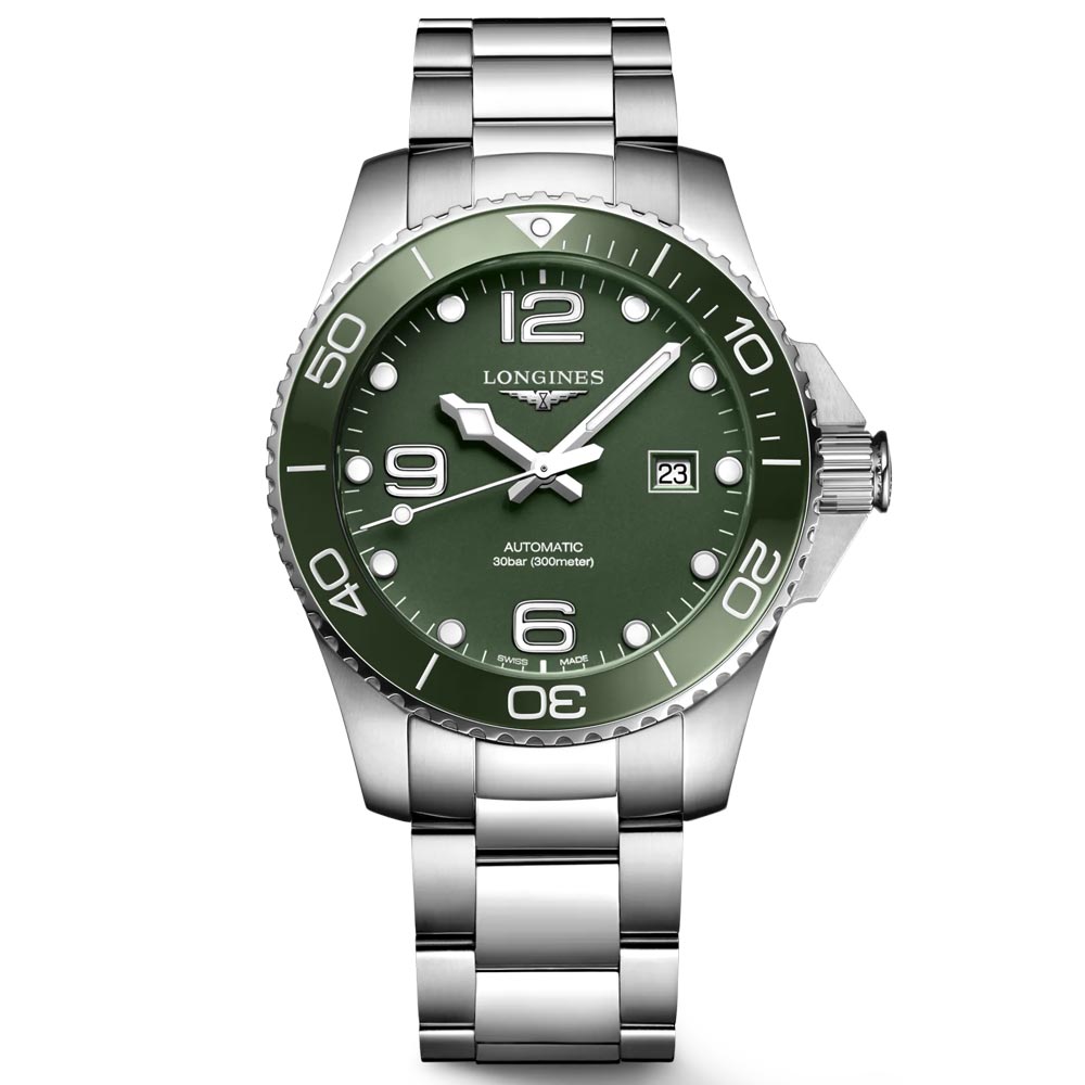 Longines HydroConquest 43mm Green Dial Automatic Gents Watch L3.782.4