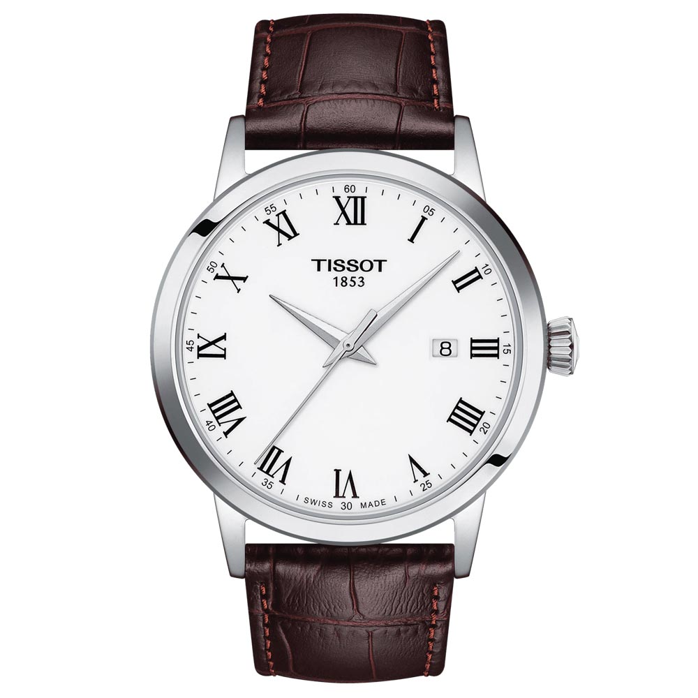 Tissot Classic Dream 42mm White Dial Gents Quartz Watch T1294101601300