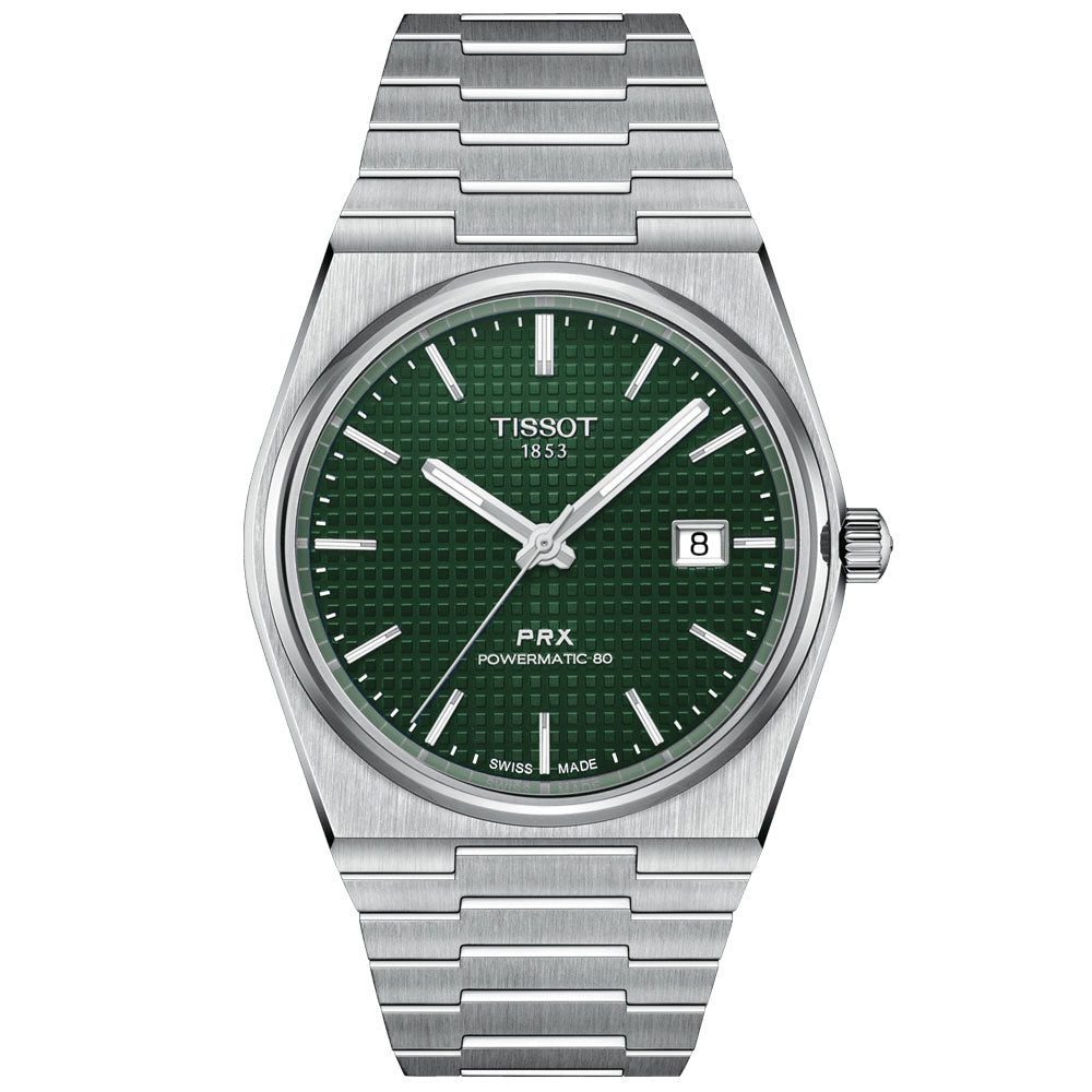 Tissot PRX Powermatic 80 Green Dial 40mm Automatic Gents Watch T137407