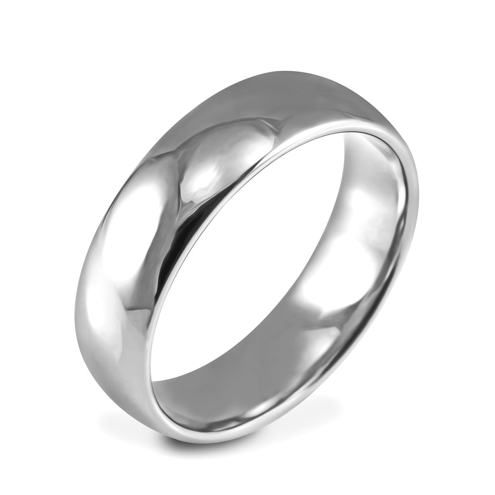 Mens white wedding on sale ring