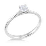 The Jasmine Platinum Round Brilliant Cut Diamond Solitaire Engagement Ring