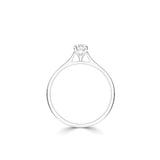 The Forever Platinum Oval Cut Diamond Solitaire Engagement Ring