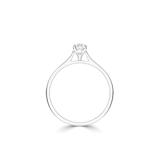 The Forever Platinum Oval Cut Diamond Solitaire Engagement Ring