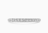 Platinum 0.20ct Round Brilliant Cut Diamond Claw Set Hal Eternity Ring