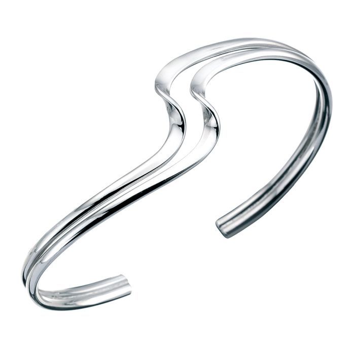 Silver Wave Bangle B480