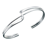 Silver Wave Bangle B431