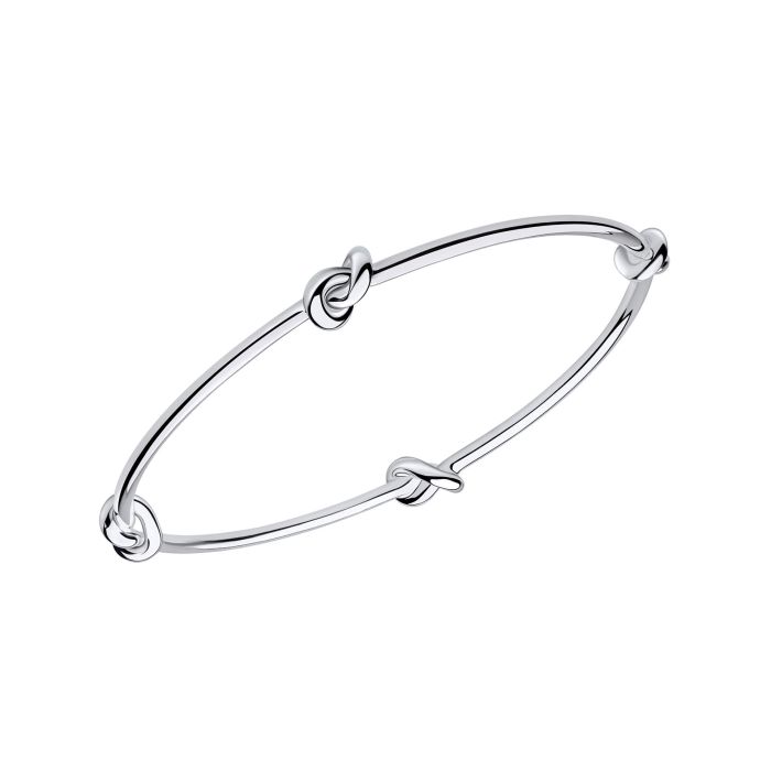 Silver Love Knot Bangle B5486