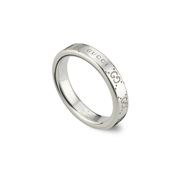 Gucci Signature Silver 4mm Ring YBC814712001