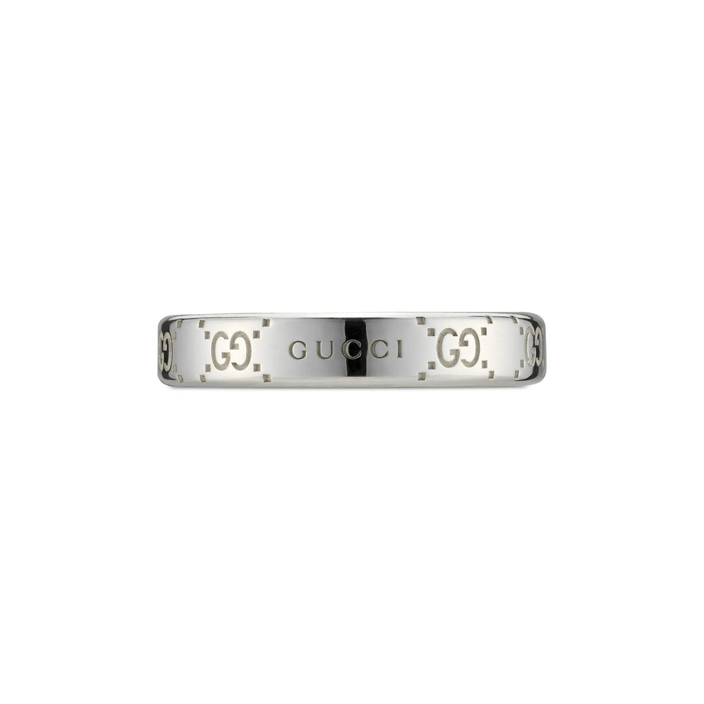 Gucci Signature Silver 4mm Ring YBC814712001