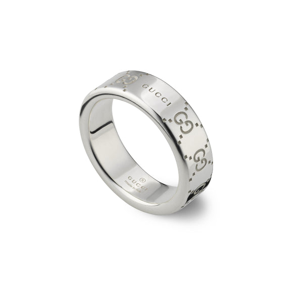 Gucci Signature Silver 6mm Ring YBC814720001