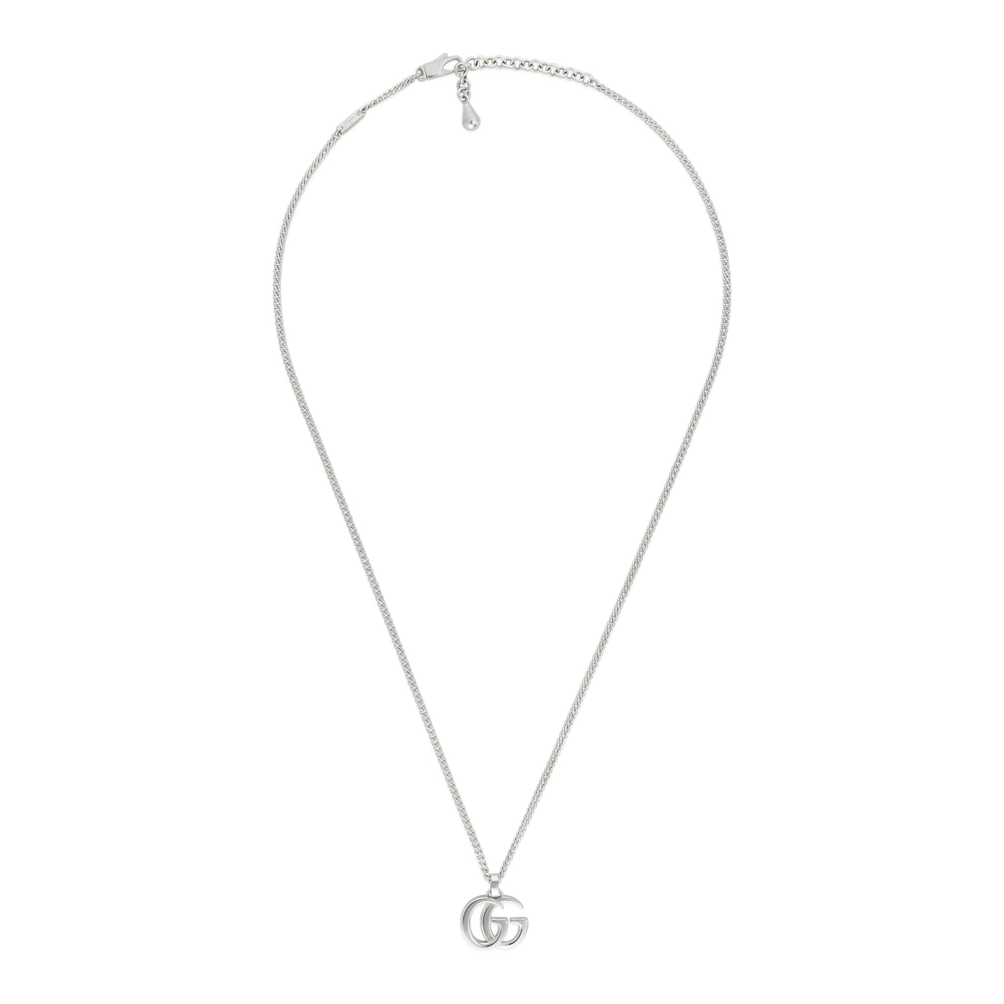 Gucci GG Marmont Silver Necklace YBB81491400100U