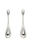 Silver Teardrop Drop Earrings E5679