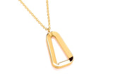 9ct Yellow Gold Open Triangle Necklace