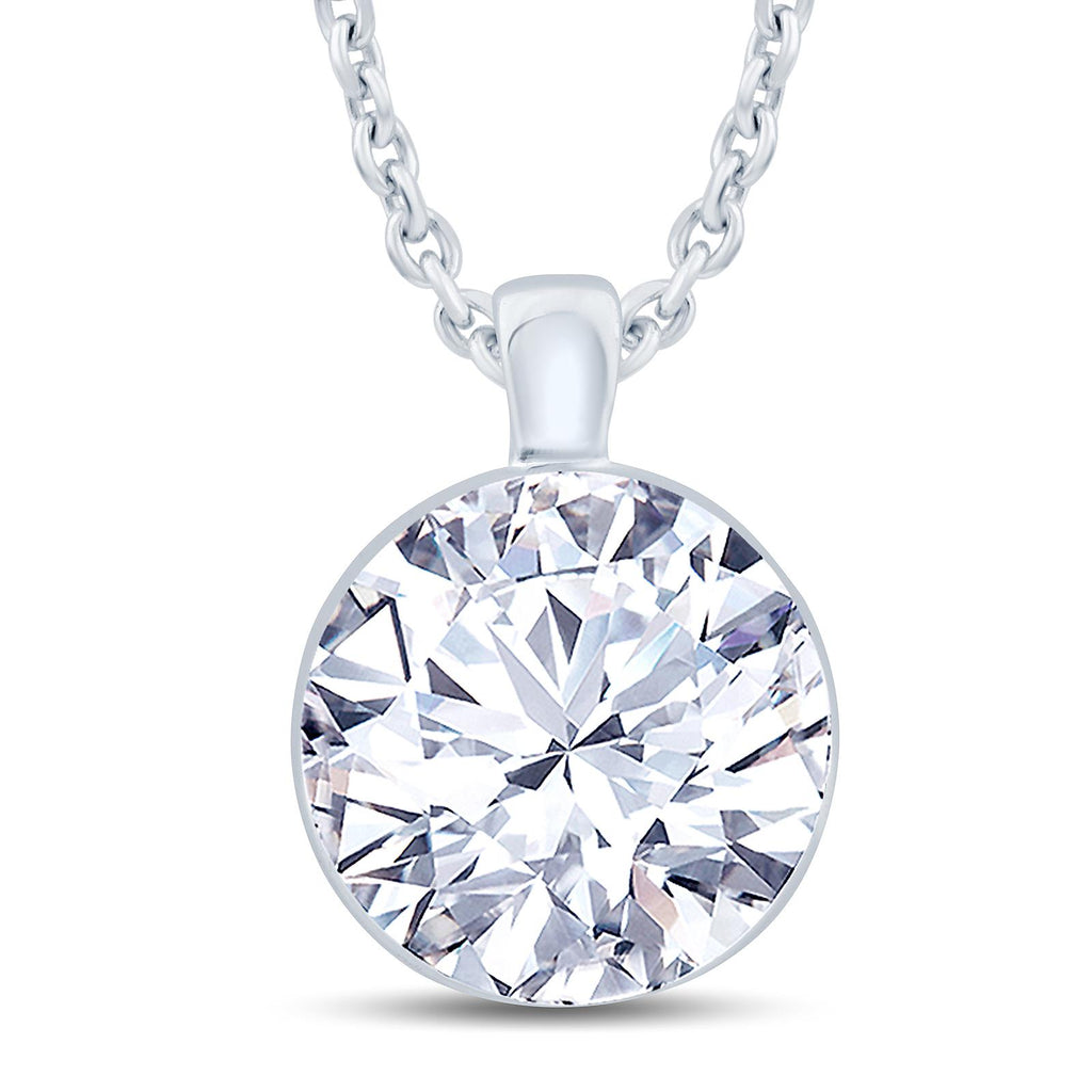 18ct White Gold 0.40ct Round Brilliant Cut Diamond Necklace