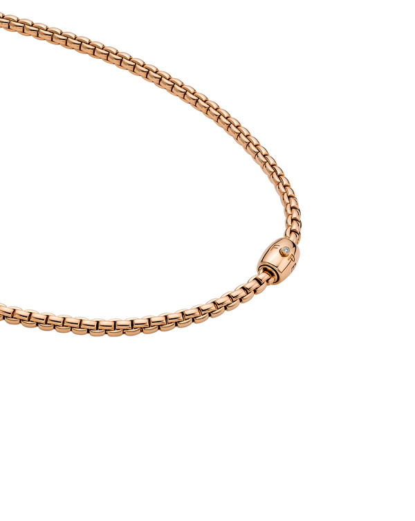 FOPE 18ct Rose Gold Eka Flex-It Diamond Necklace 07F01CX_BB_R_XRX