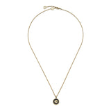 Gucci Interlocking 18ct Yellow Gold Black Onyx And Diamond Necklace YBB78934000100U