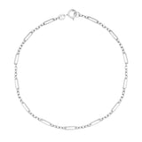 9ct white gold multi-link bracelet