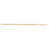 9ct yellow gold rectangle link bracelet