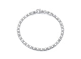 9ct White Gold Link Bracelet