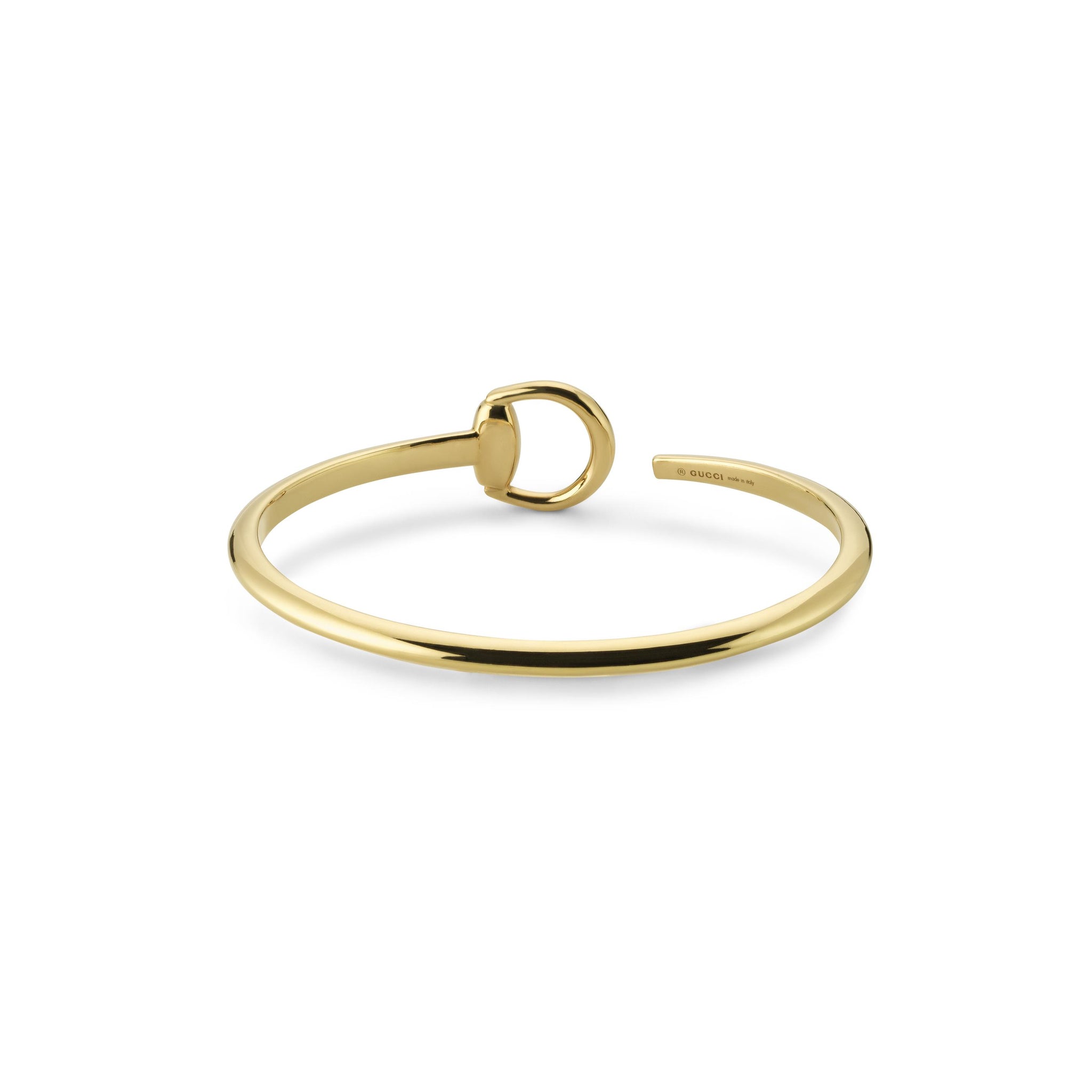 Gucci Horsebit 18ct Yellow Gold Bangle YBA795810001