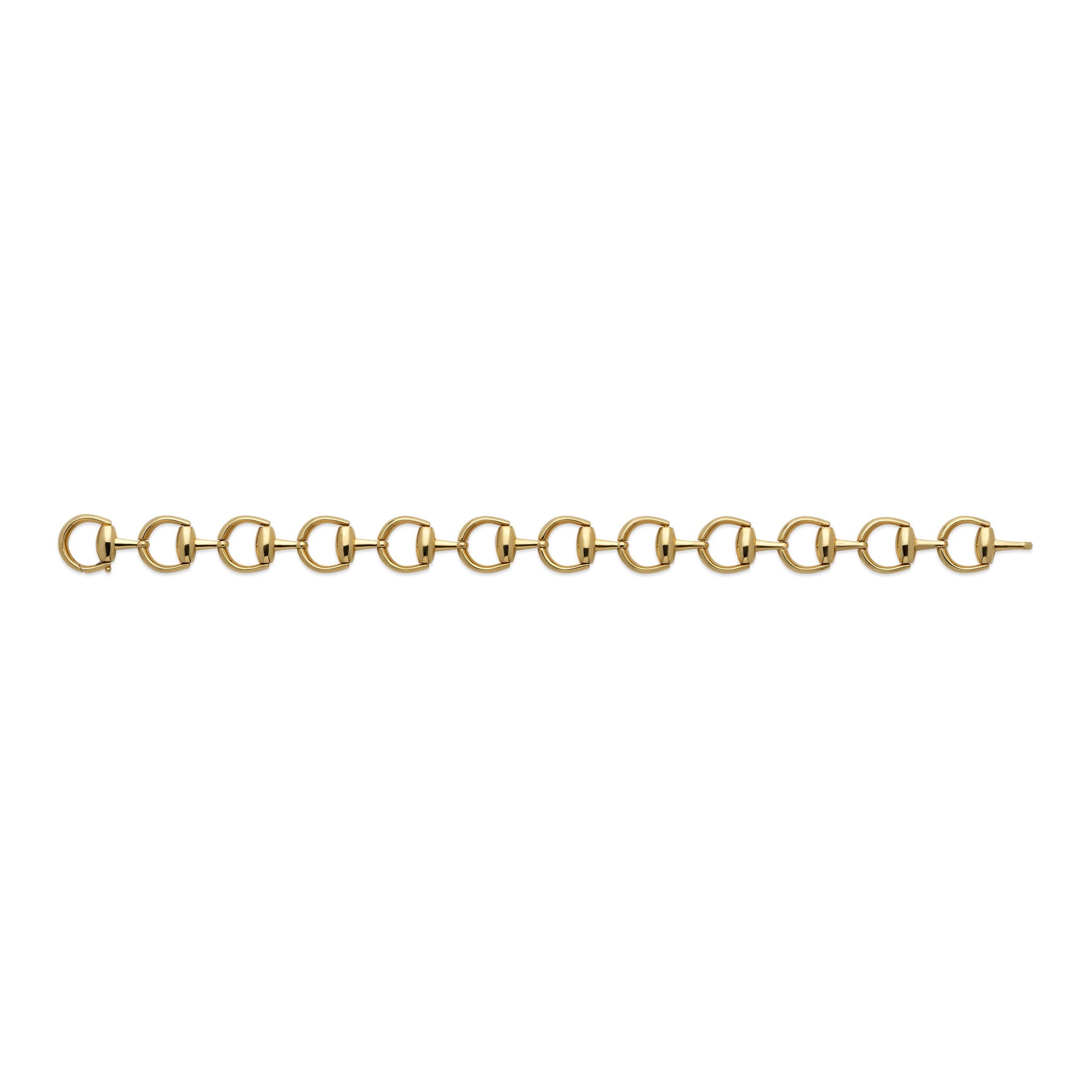 Gucci Horsebit 18ct Yellow Gold Link Bracelet YBA796185001