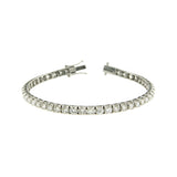 18ct White Gold 3.00ct Diamond Line Bracelet