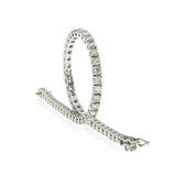 18ct White Gold 6.12ct Diamond Line Bracelet