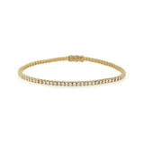 18ct Yellow Gold 2.00ct Diamond Line Bracelet