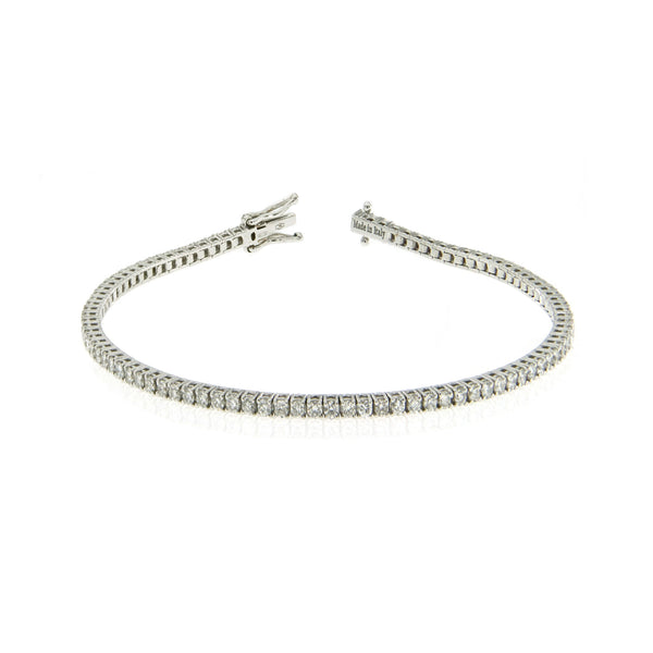 18ct White Gold 1.50ct Diamond Line Bracelet