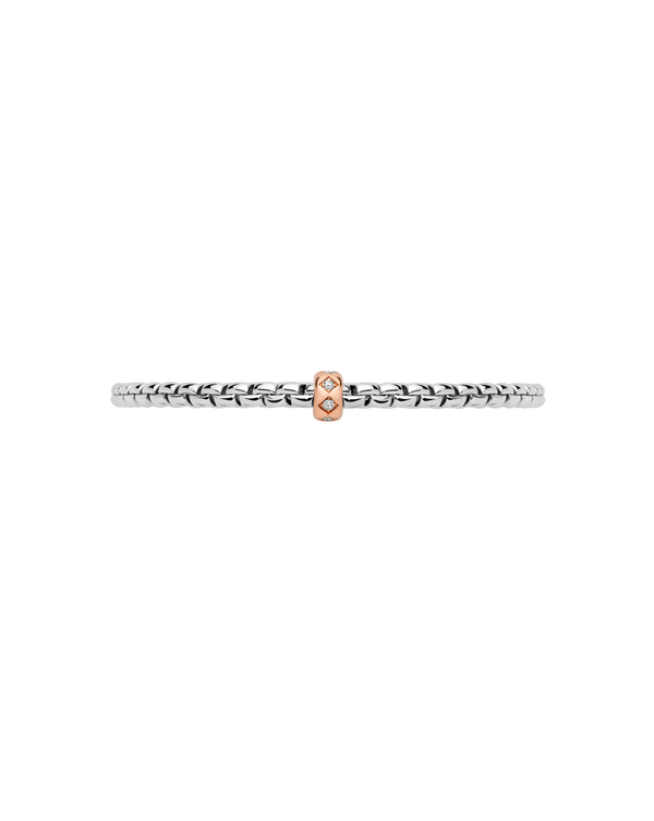 FOPE 18ct White Gold Eka Flex-It 0.12ct Diamond Bracelet 73101BX_BB_B_XRX