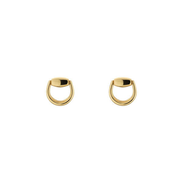 Gucci Horsebit 18ct Yellow Gold Stud Earrings YBD80009800100U