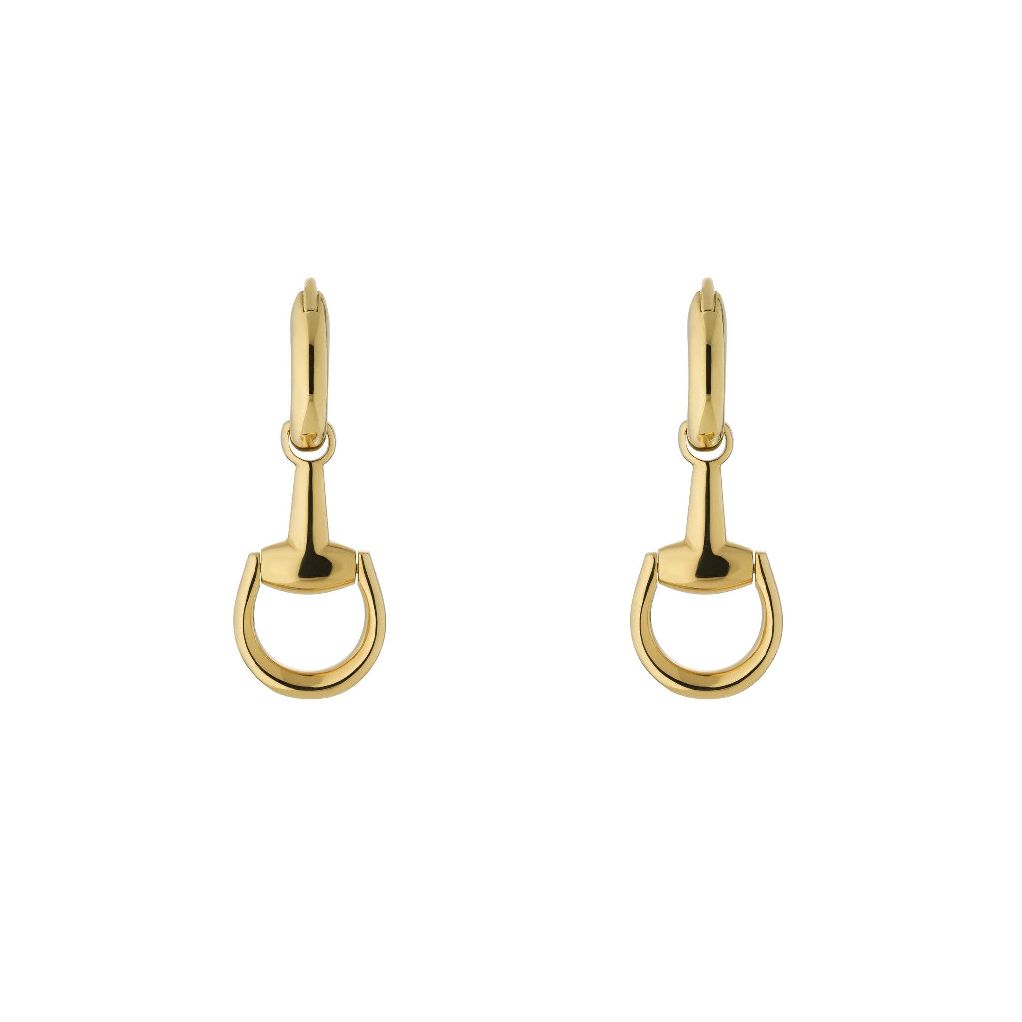 Gucci Horsebit 18ct Yellow Gold Hoop Earrings