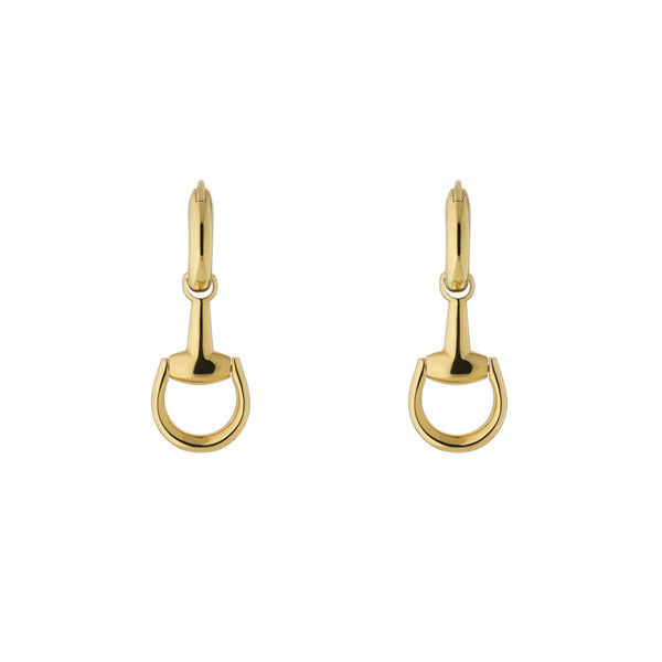 Gucci Horsebit 18ct Yellow Gold Hoop Earrings