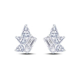 18ct White Gold 0.72ct Diamond Cluster Stud Earrings