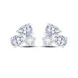 18ct White Gold 0.30ct Diamond Cluster Stud Earrings