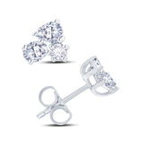 18ct White Gold 0.30ct Diamond Cluster Stud Earrings